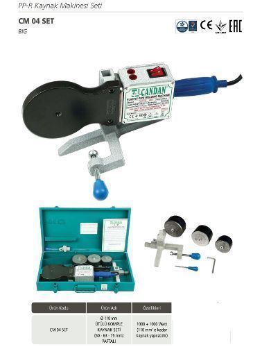 CANDAN PVC BORU KAYNAK MAKİNASI CM-04 SET